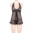 Комплект Star Night Elegante Babydoll, черный: пеньюар + трусики-стринги - Фото №7
