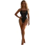 Боди Star Night Sparkle Mesh Rhinestone Bodysuit, черное - Фото №5