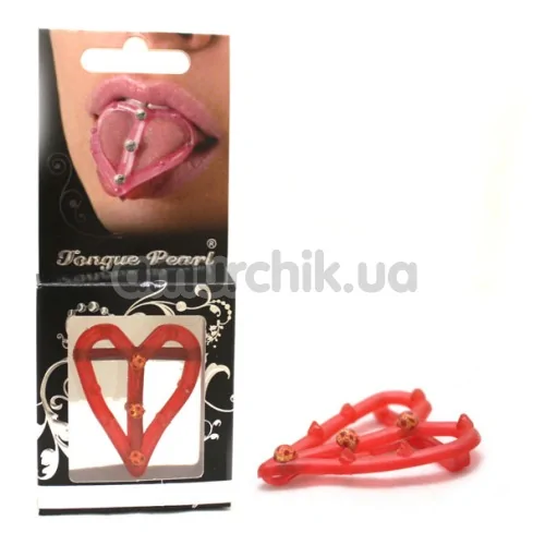 Насадка на язык  Strong  Red Tongue Pearl жёсткая