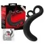 Стимулятор простаты для мужчин Bad Kitty Naughty Toys Prostate Plug с кольцами, черный - Фото №4