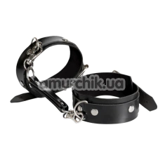 Фіксатори для рук Art of Sex Eva Faux Leather, чорні - Фото №1