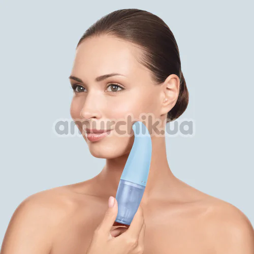 Устройство для очищения кожи лица Geske Aqua-Stream Face Cleanser 8 in 1, голубое