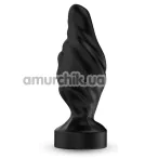 Анальная пробка с вибрацией Boss Series Limonster Anal Plug, черная - Фото №1