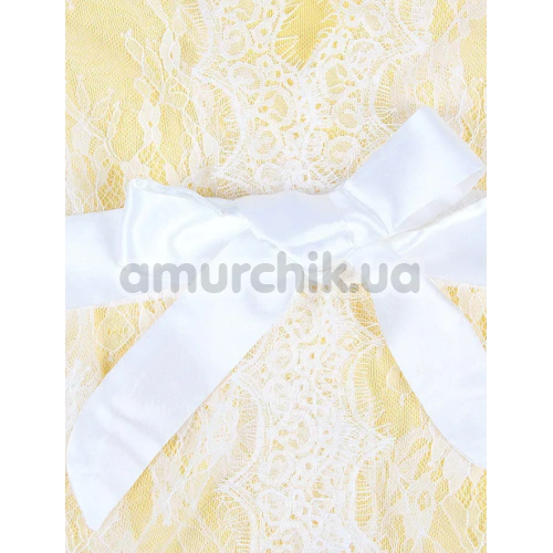 Комплект Star Night Valerie Lace Robe, білий: халатик + трусики-стрінги