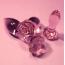 Набор анальных пробок Glaze Glass Rosebud Anal Training Set, розовый - Фото №9