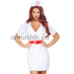 Костюм медсестри Leg Avenue TLC Nurse Women's Costume, білий: сукня + чепчик - Фото №1