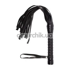 Плеть S&M Leather Flogger, черная - Фото №1