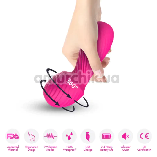 Кліторальний вібратор Boss Series Wand Massager, рожевий