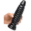 Анальна пробка Master Cock Obsession Ribbed Anal Plug, чорна - Фото №4