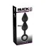 Анальна подвійна пробка Black Velvets Plug Silicone, чорна - Фото №8
