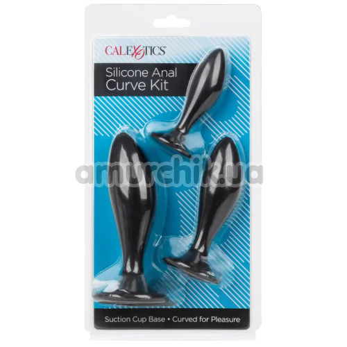 Набір анальных пробок Silicone Anal Curve Kit, чорний