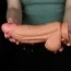 Фаллоимитатор Dual-Layered Silicone Nature Cock LV411014, светло-телесный - Фото №13