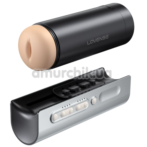 Мастурбатор з поштовхами Lovense Solace Pro, чорний