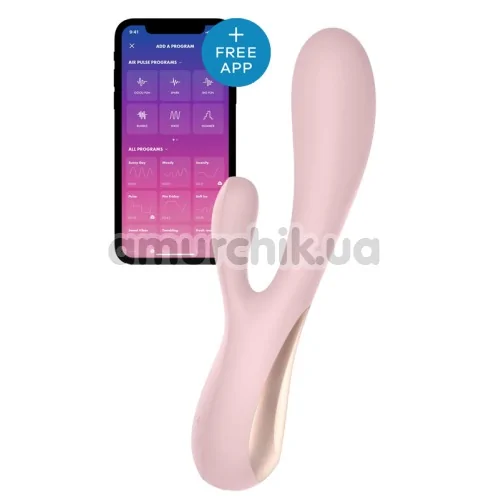 Вибратор Satisfyer Mono Flex, светло-розовый - Фото №1