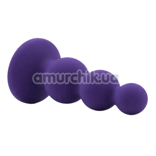 Анальна пробка Alume Triple Bead Anal Plug S, фіолетова