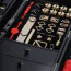 Бондажний набір Lockink All-in-1 BDSM Play Kit Crocodile Leather, чорно-червоний - Фото №3