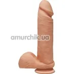 Фалоімітатор The D Dual Density Perfect D 8 Inch With Balls, тілесний - Фото №1