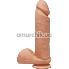 Фаллоимитатор The D Dual Density Perfect D 8 Inch With Balls, телесный - Фото №1