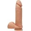 Фалоімітатор The D Dual Density Perfect D 8 Inch With Balls, тілесний - Фото №1