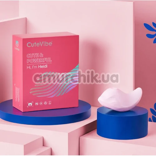 Симулятор орального секса для женщин с вибрацией CuteVibe Heidi, розовый