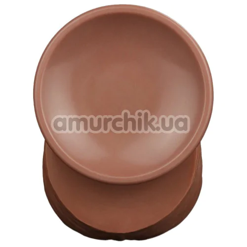 Фаллоимитатор Sliding-Skin Dual Layer Dong King Sized 12, светло-коричневый