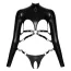 Комплект с фиксаторами для рук Bad Kitty Naughty Toys Shirt With Thong, черный: топ + трусики-стринги - Фото №6