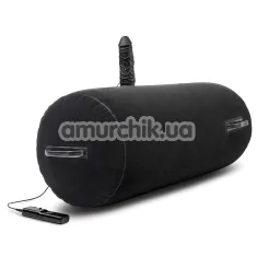 Надувна подушка для сексу з вібратором Whipsmart Inflatable Bangin' Bolster, чорна - Фото №1