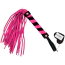 Флоггер DS Fetish Leather Flogger M, розово-черный - Фото №1
