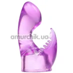 Насадка на универсальный вибромассажер Leten G Spot Vibration Massager Headgear 4, фиолетовая - Фото №1