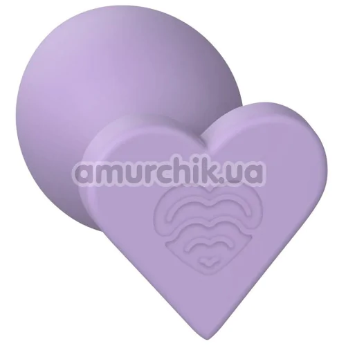 Анальна пробка Love Signal Heart Plug Medium, бузкова