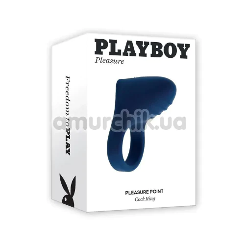Віброкільце для члена Playboy Pleasure Point, синє