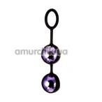 Вагинальные шарики A-Toys Pleasure Balls 764008, фиолетовые - Фото №1
