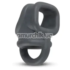 Эрекционное кольцо для члена Boners Liquid Silicone Ball Splitter, синее - Фото №1