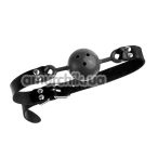 Кляп DS Fetish Ball Gag Latex, чорний - Фото №1