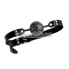 Кляп DS Fetish Ball Gag Latex, черный - Фото №1