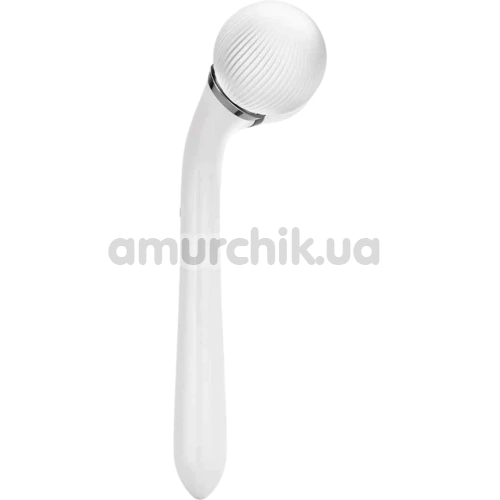 Ультразвуковий масажер Geske Sonic Facial & Body Roller 4 in 1, біло-срібний