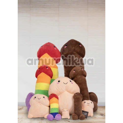 Мягкая игрушка Shots S-Line Penis Plushie 30 см, радужная