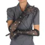 Перчатки Star Night Sparkle Rhinestone Fishnet Gloves, черные - Фото №1