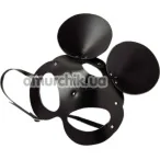 Маска Мышки DS Fetish Leather Mickey Mouse, черная - Фото №1