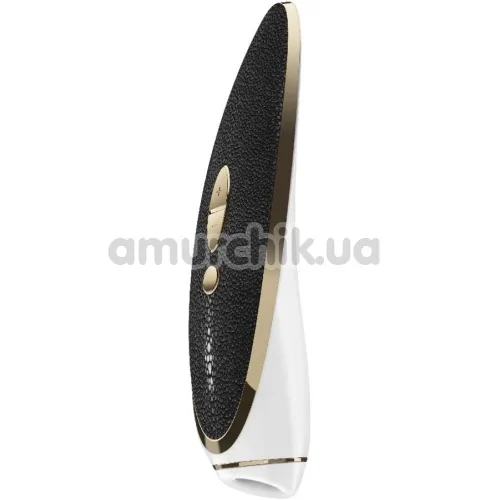 Симулятор орального секса с вибрацией для женщин Satisfyer Haute Couture, бело-черный - Фото №1