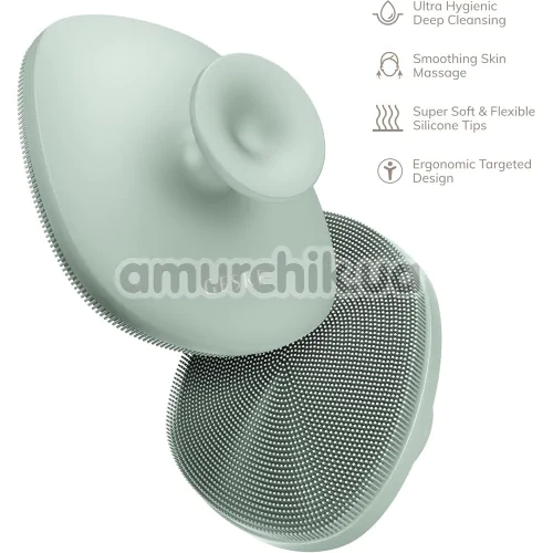 Щітка для тіла Geske Body Brush 4 in 1 Suction Mount, зелена