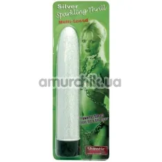 Вибратор Sparkling Thrill Silver серебряный - Фото №1