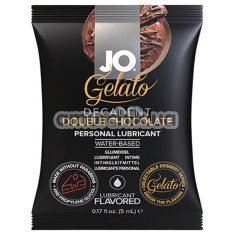 Оральний лубрикант JO Gelato Decadent Double Chocolate - подвійний шоколад, 5 мл - Фото №1