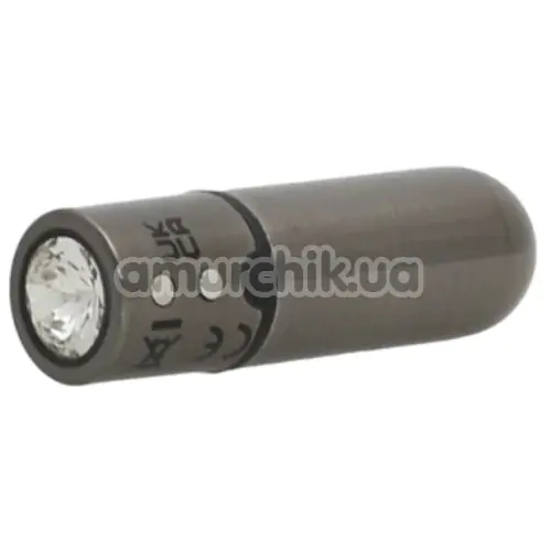 Віброкуля First-Class Bullet With Key Chain Pouch, сіра