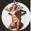 Костюм новогодний JSY Sexy Lingerie 8001, красный: бюстгальтер + трусики-стринги + ушки + перчатки + чулки - Фото №6