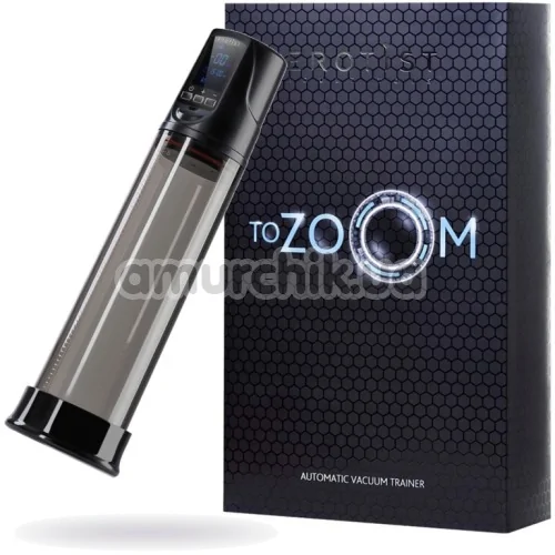 Вакуумная помпа Erotist ToZoom Automatic Vacuum Trainer, черная