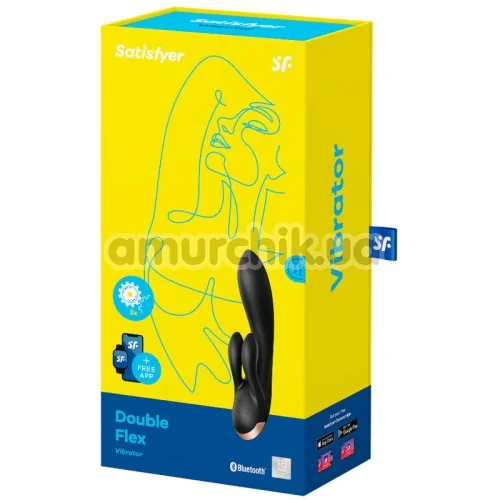 Вибратор Satisfyer Double Flex, черный