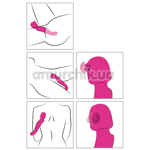 Вібратор Javida 3 Function Vibrator, рожевий