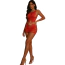 Платье Star Night Butterfly Fishnet Mini Dress, красное - Фото №10