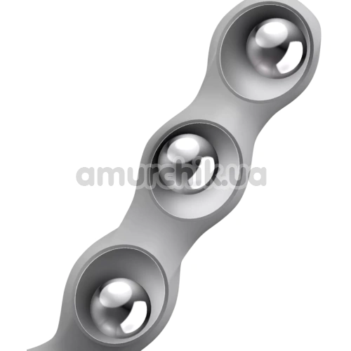 Фаллоимитатор Satisfyer Triple Ball-R, серый